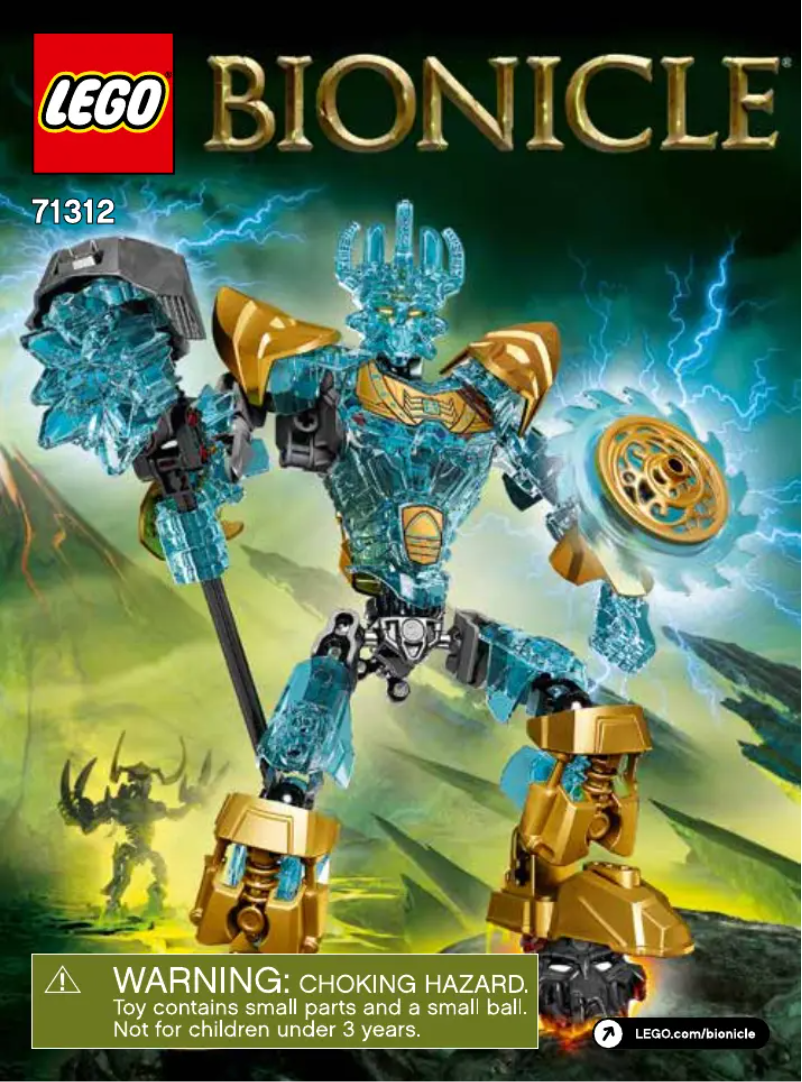 Page 1 de la notice Manuel utilisateur Lego Bionicle 71312