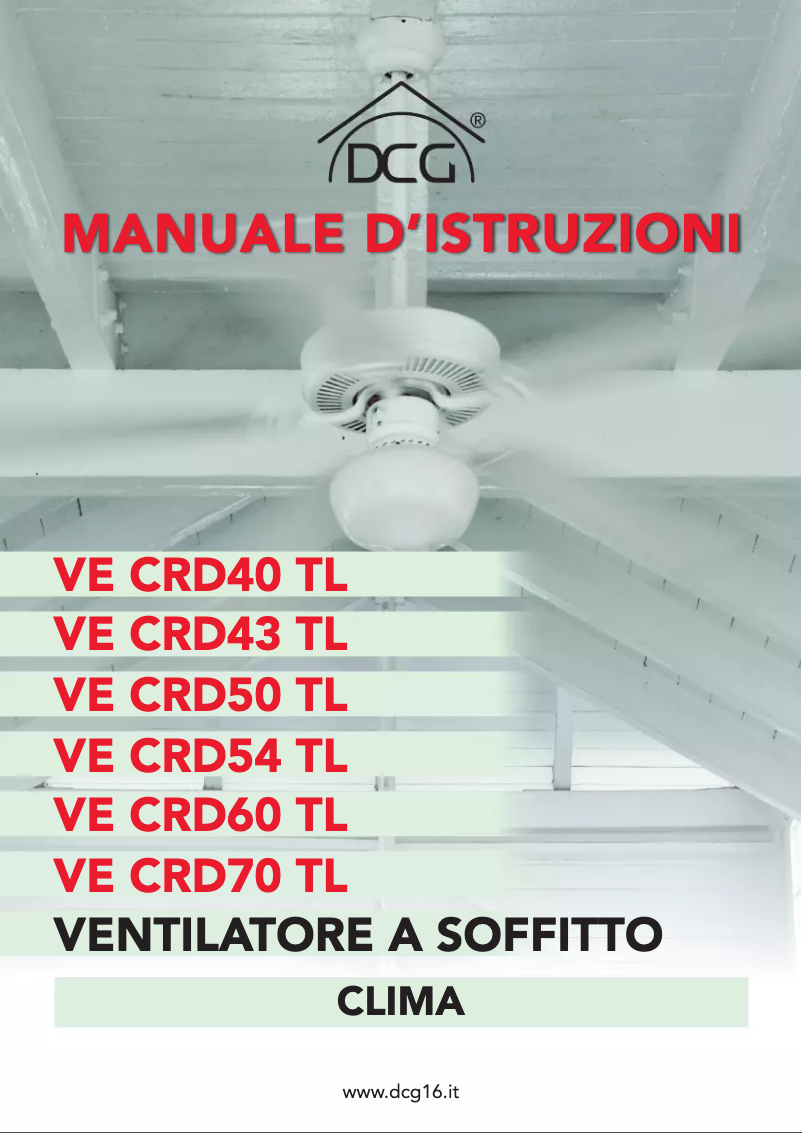 Page n°1 - Manuel utilisateur DCG VECRD60TL