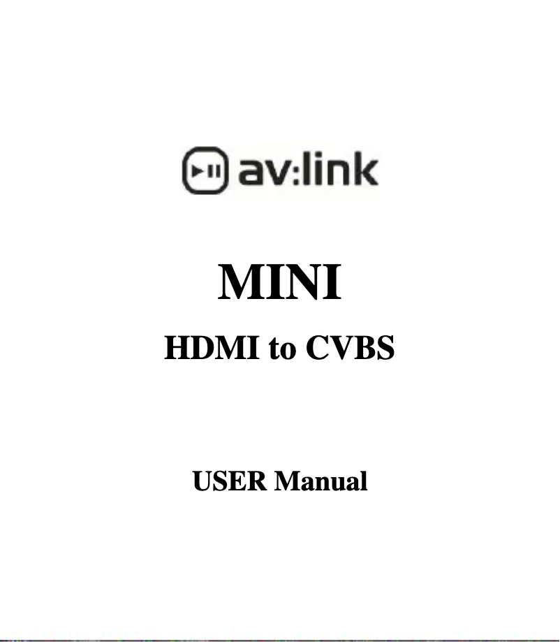 Page 1 de la notice Manuel utilisateur AV:link AD-SPK18