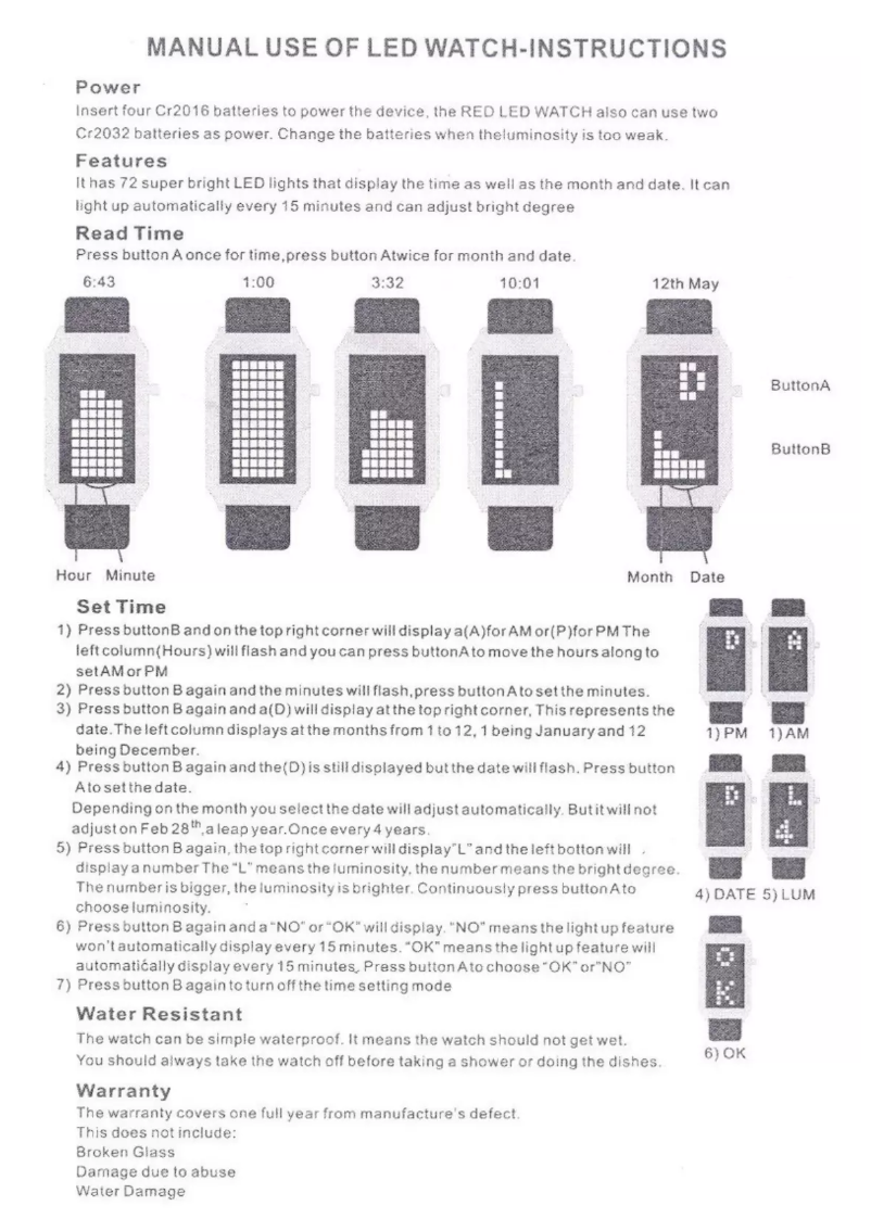 Page 1 de la notice Manuel utilisateur Danish Design Q818