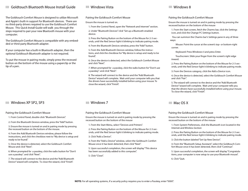 Image de la première page du manuel de l'appareil Bluetooth KOV-GTM-B