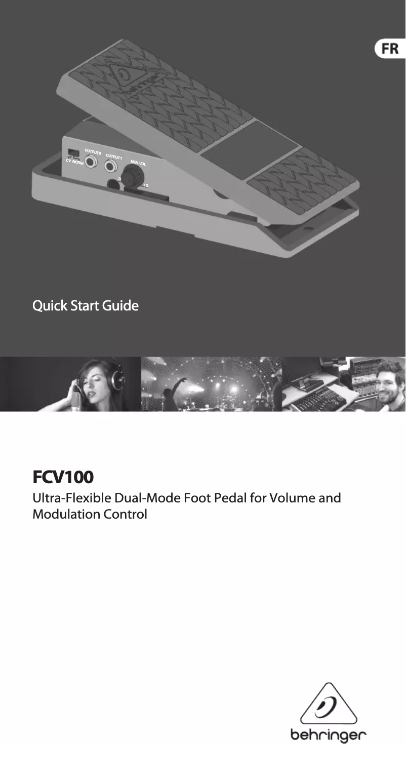 Página 1 del manual Manual de usuario Behringer Foot Controller FCV100