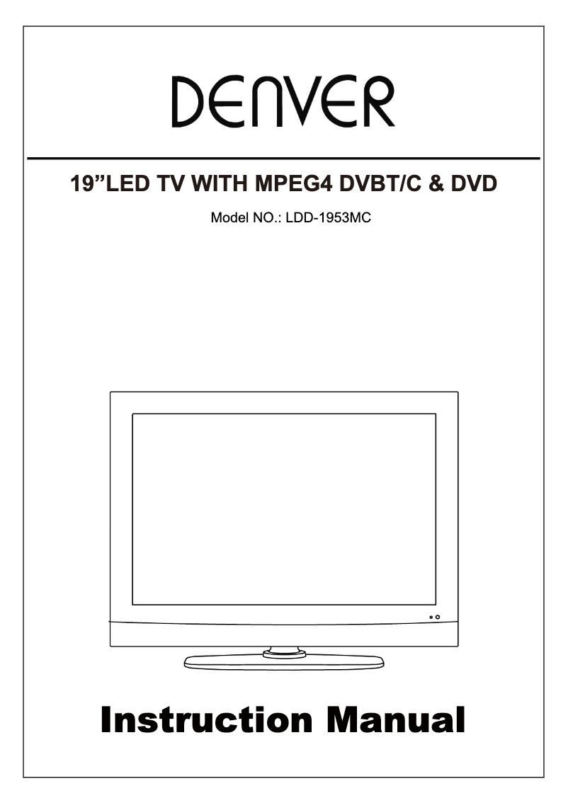 Page 1 de la notice Manuel utilisateur Denver LDD-1953MC