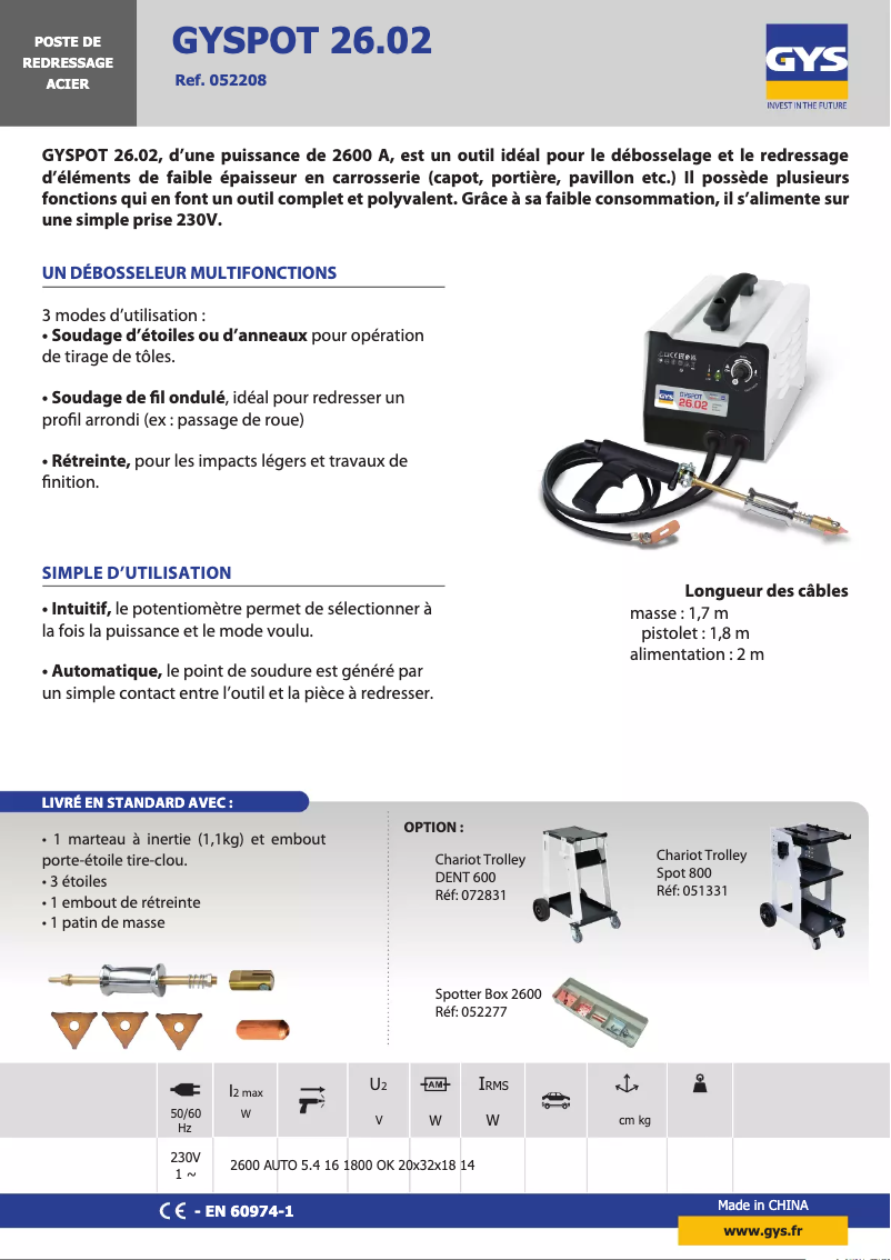 Imagen de la primera página del manual del dispositivo Gyspot 26.02