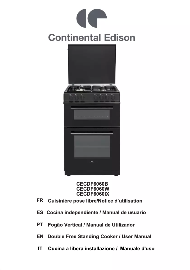 Page n°1 - Manuel utilisateur Continental Edison CECDF6060IX