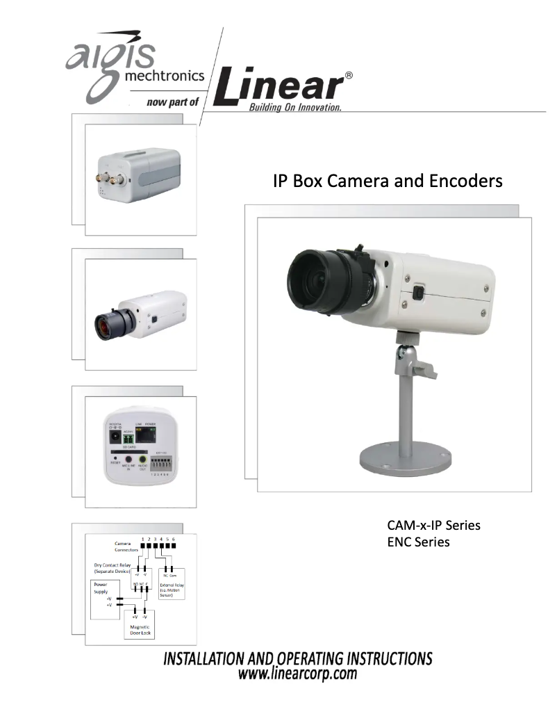 Page n°1 - Manuel utilisateur Linear PRO Access CAM-30DN-IP