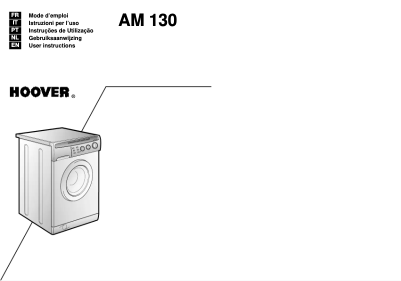 Page n°1 - Manuel utilisateur Hoover AM 130 11