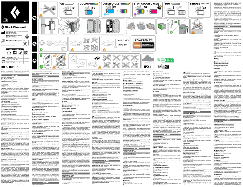 Image de la première page du manuel de l'appareil Wiz