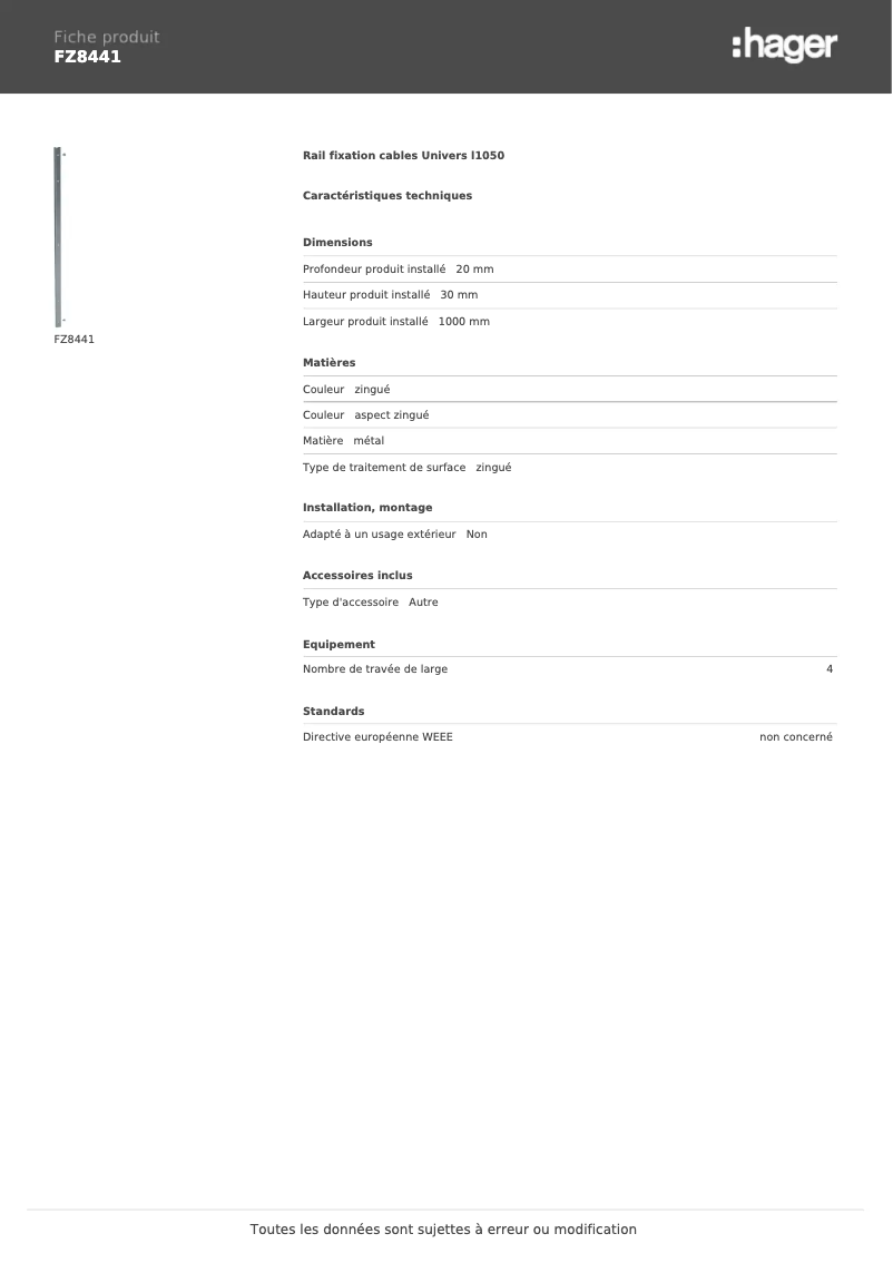 Image de la première page du manuel de l'appareil FZ8441