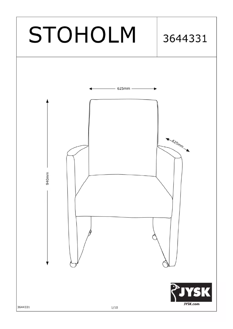 Image de la première page du manuel de l'appareil Stoholm