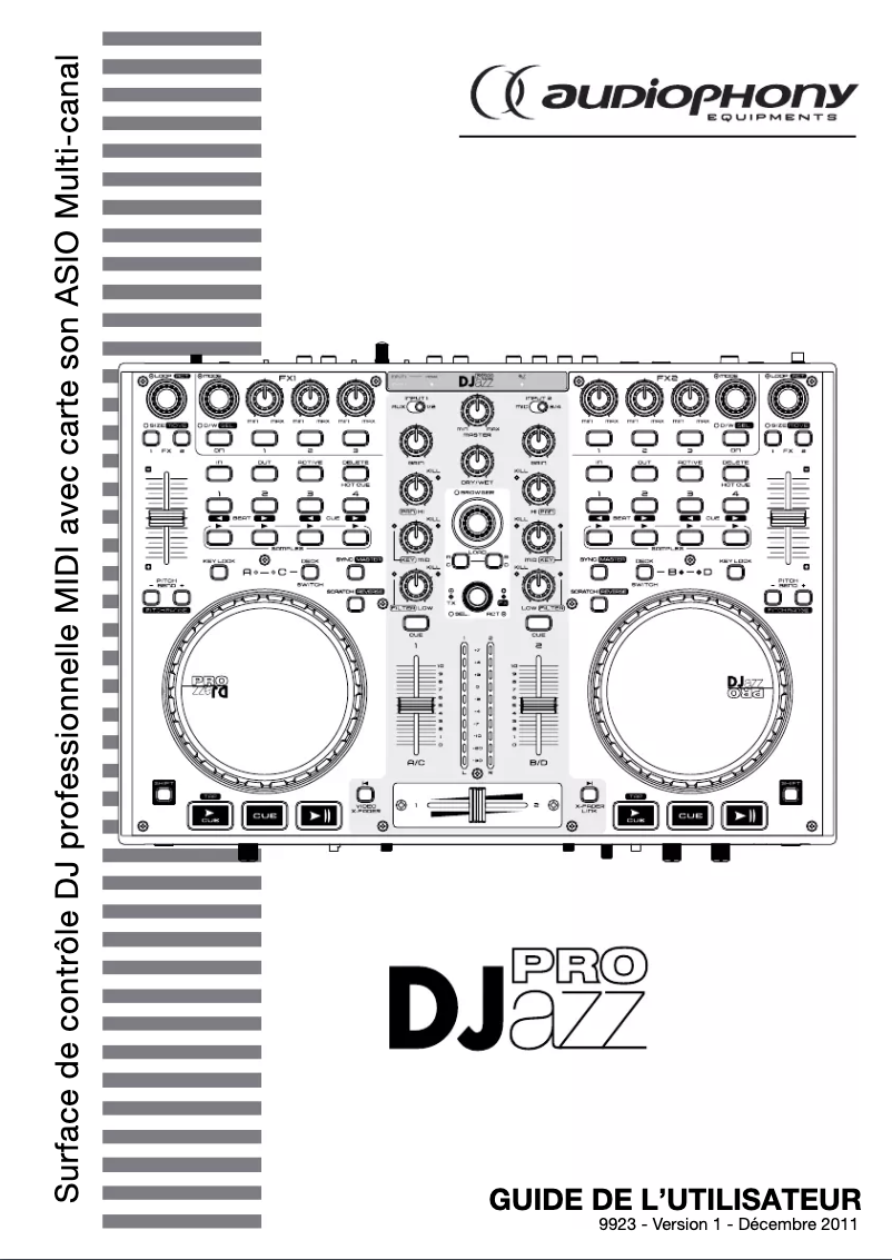 Page n°1 - Manuel utilisateur Audiophony DJazz Pro