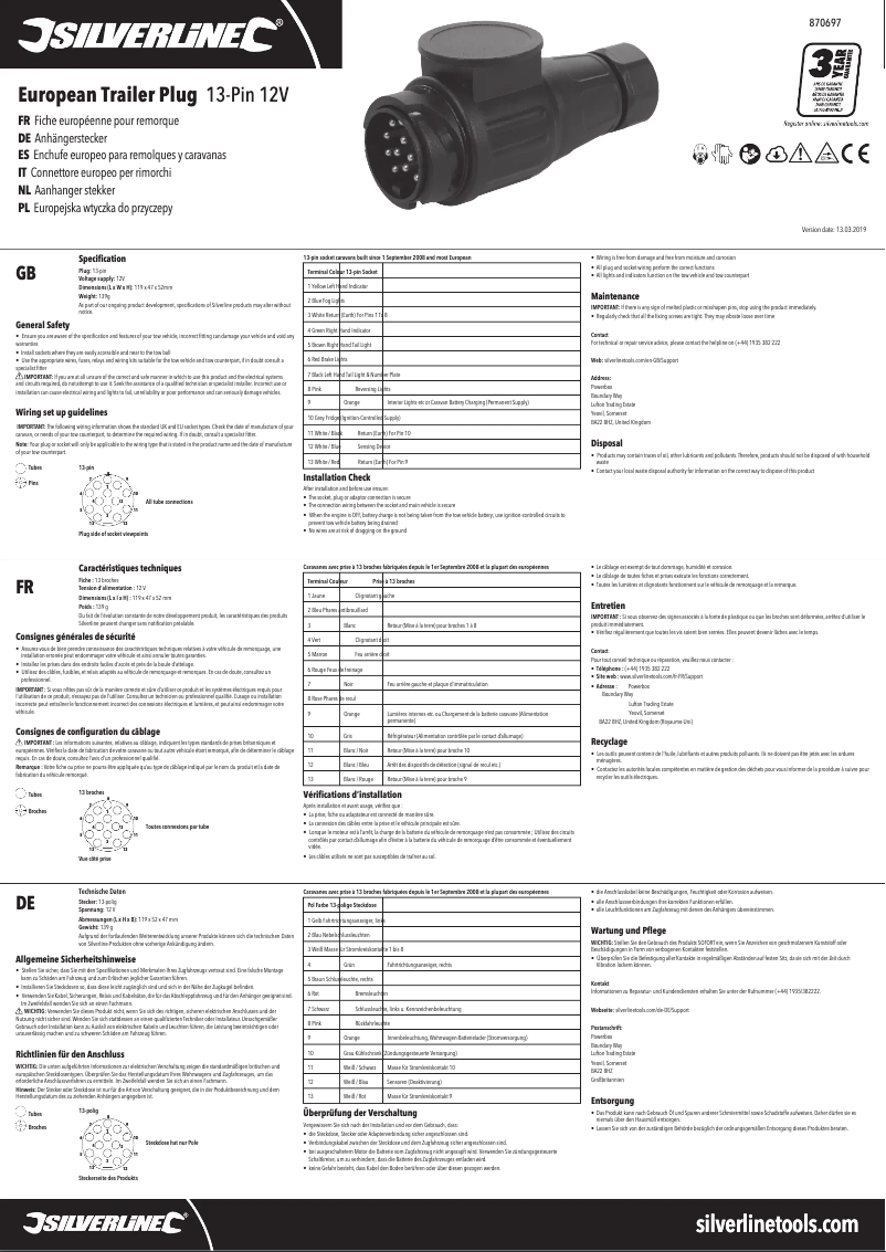 Image de la première page du manuel de l'appareil 870697
