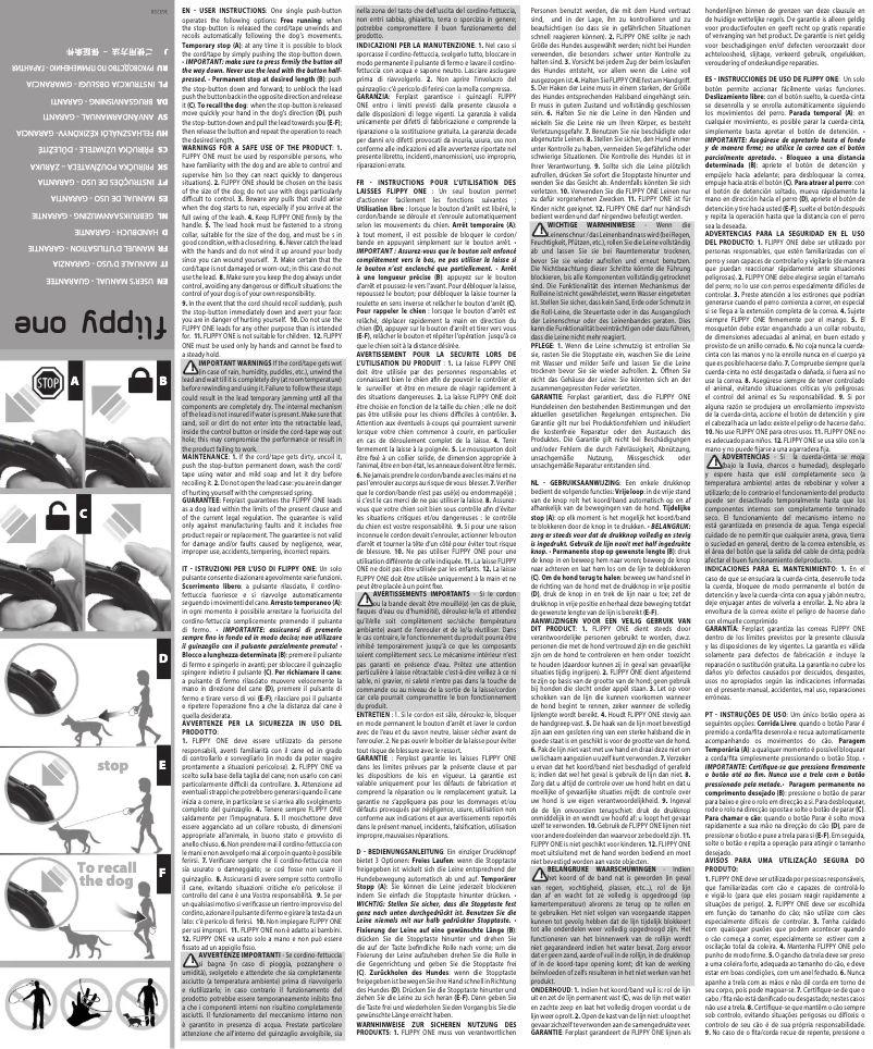 Page 1 de la notice Manuel utilisateur Ferplast Flippy One Cord