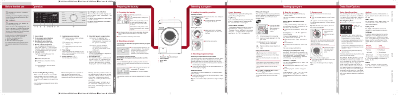 Page n°1 - Manuel utilisateur Miele WXD 160 WCS