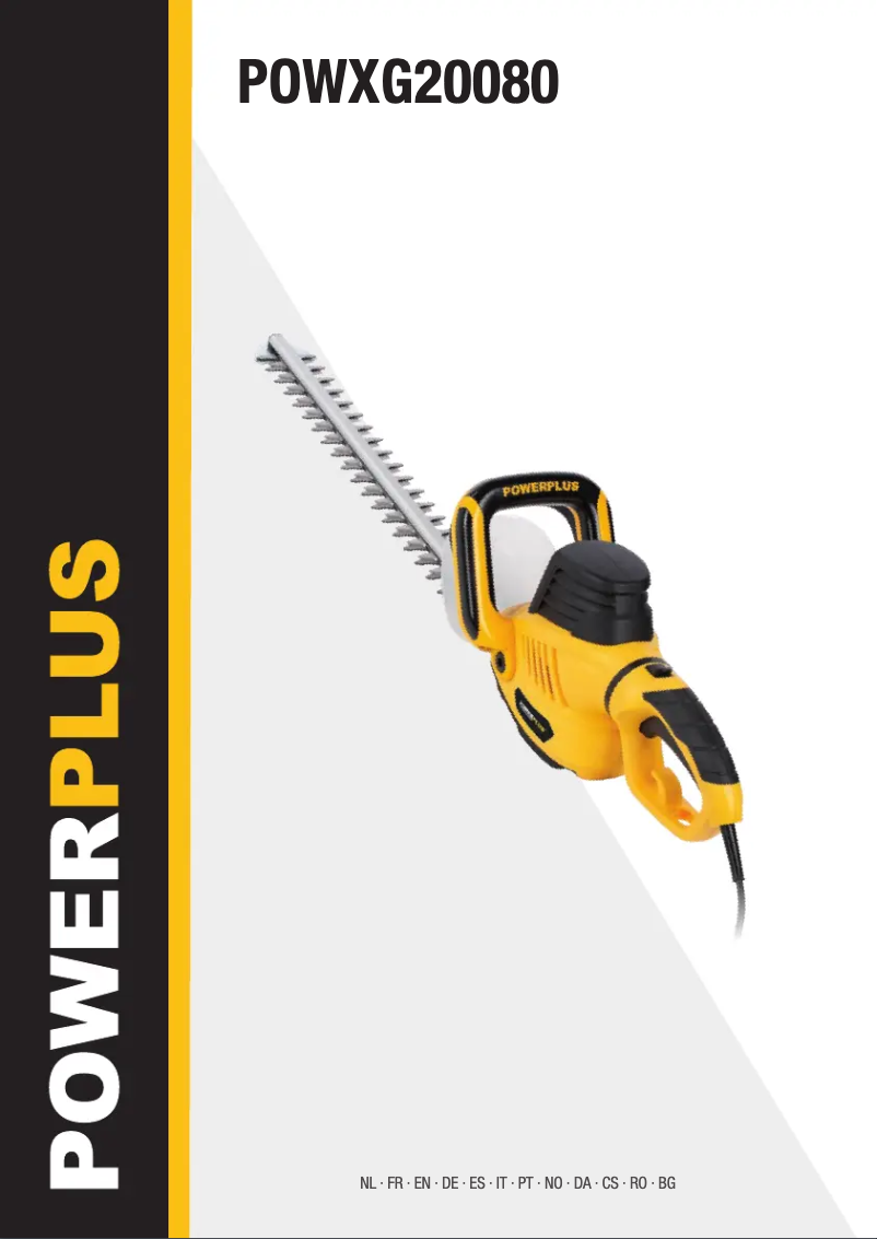 Image de la première page du manuel de l'appareil POWXG20080