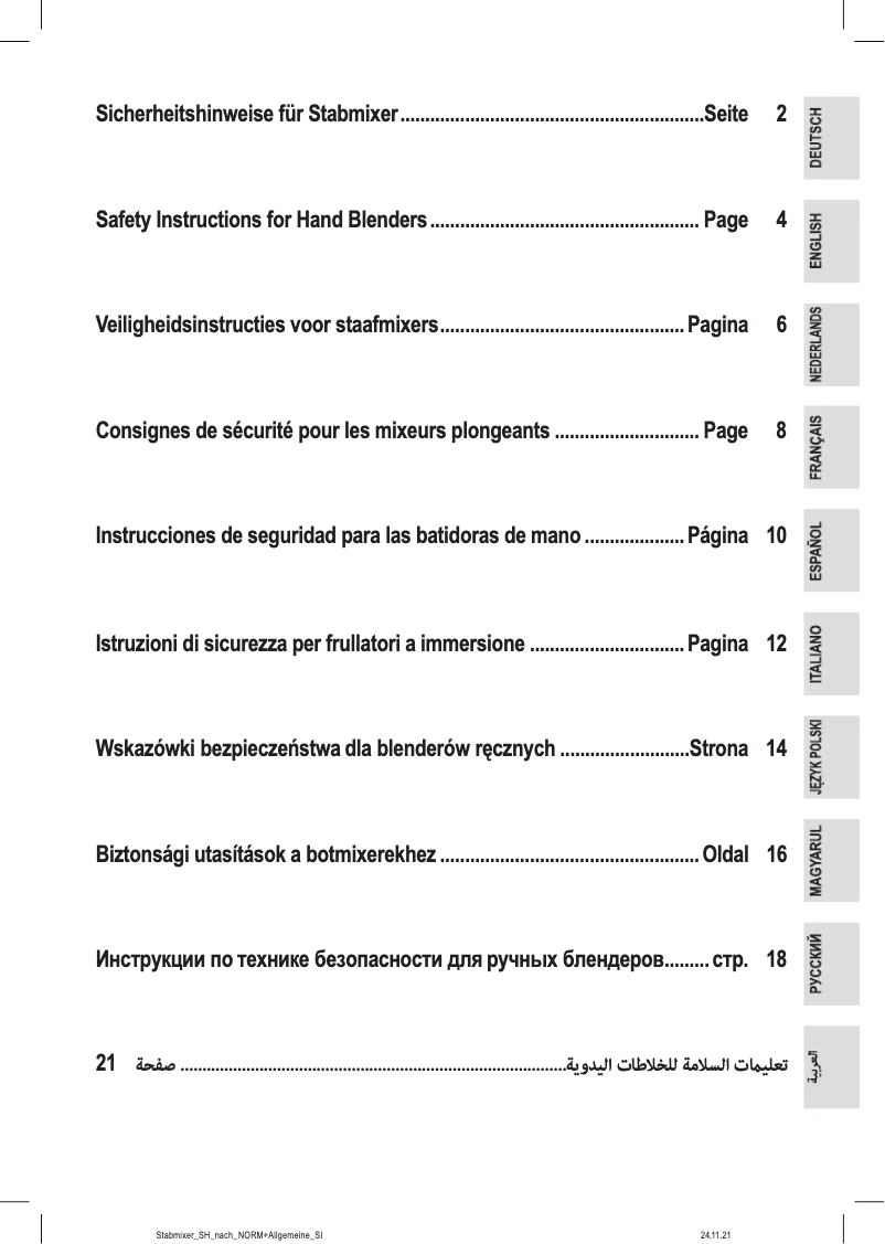 Page 1 de la notice Instructions / montage ProfiCook PC-SMS 1226