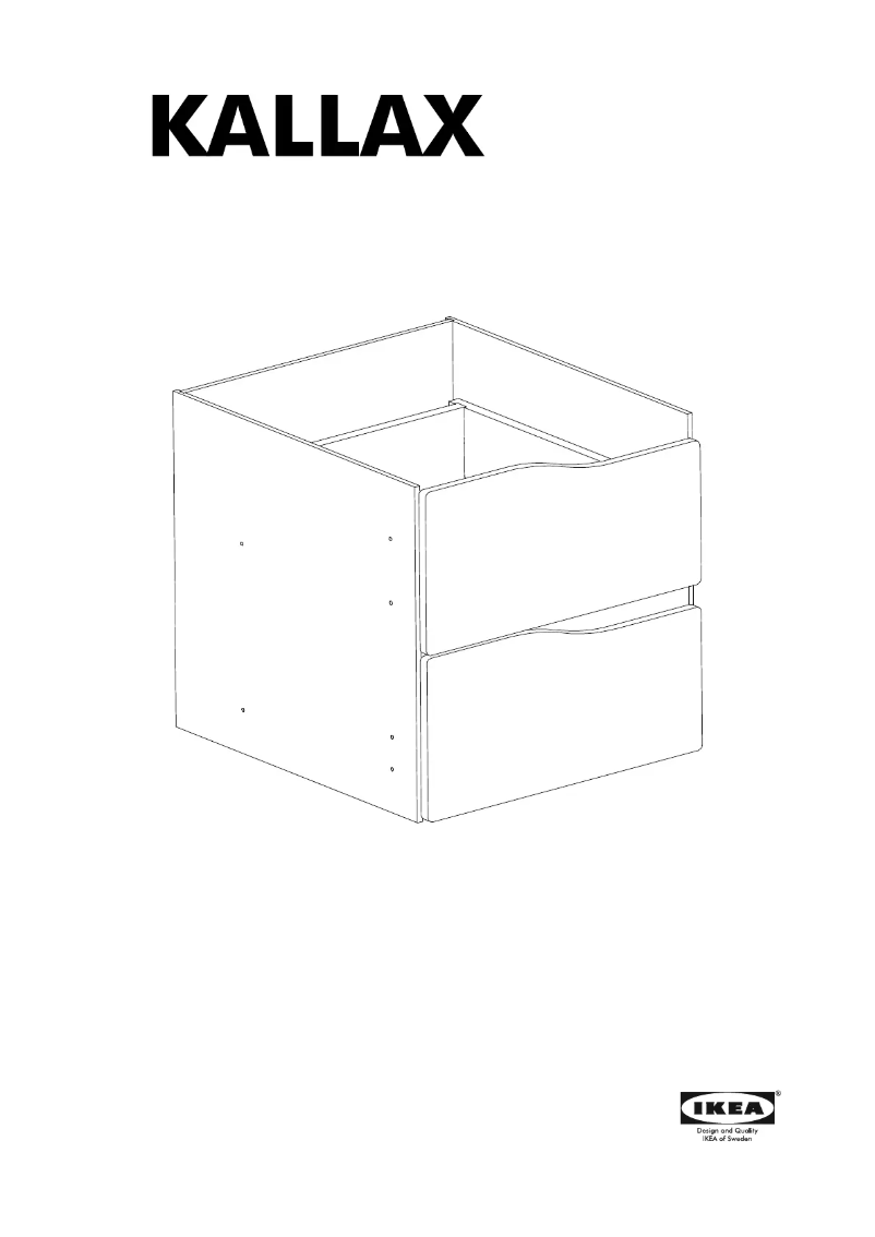 Página 1 del manual Manual de usuario Ikea KALLAX 604.967.43