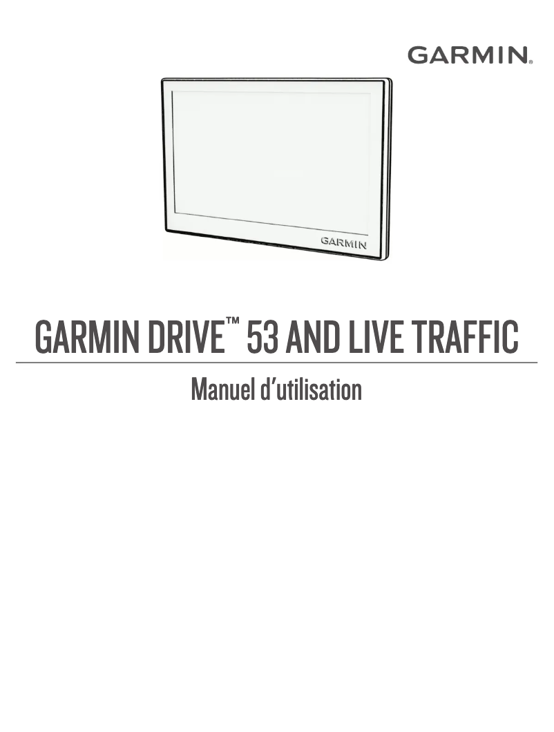 Page n°1 - Manuel utilisateur Garmin Drive 53