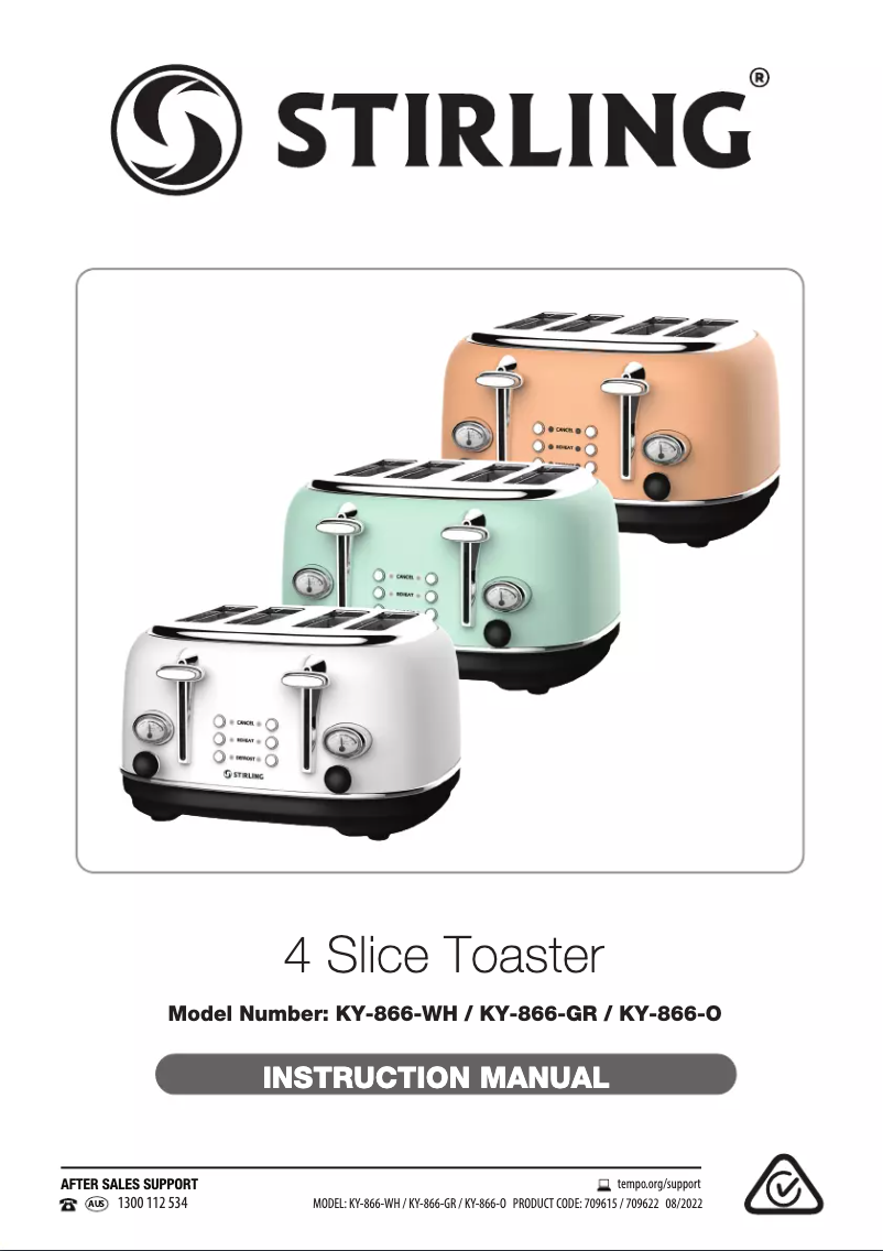 Page n°1 - Manuel utilisateur Stirling KY-866