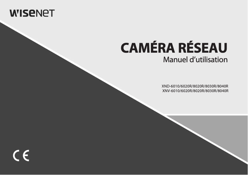 Page n°1 - Manuel utilisateur Wisenet XND-8020R