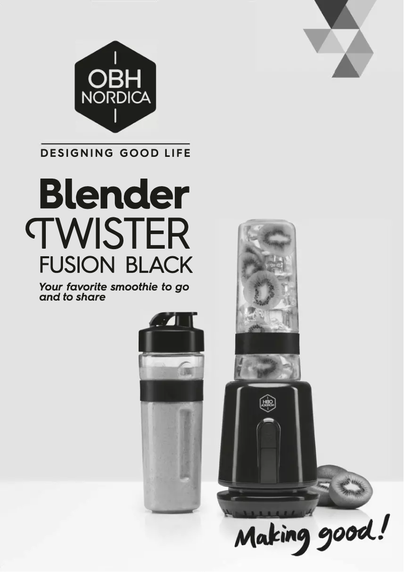 Page 1 de la notice Manuel utilisateur OBH Nordica Twister Fusion 6694