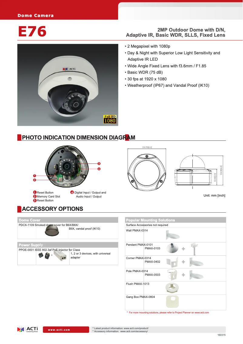 Image de la première page du manuel de l'appareil E76