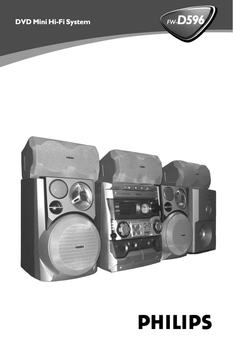 Page n°1 - Manuel utilisateur Philips FW-D596