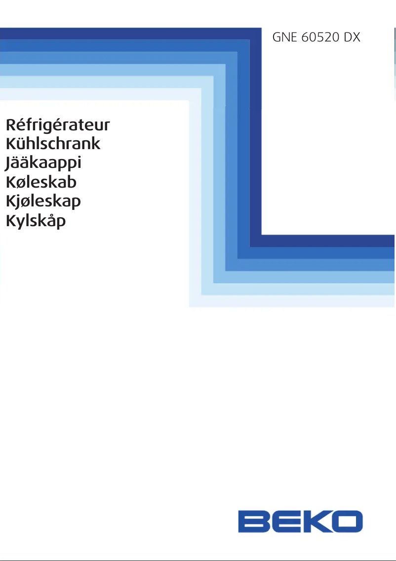 Image de la première page du manuel de l'appareil GNE 60520 DX