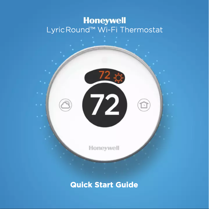 Page n°1 - Manuel utilisateur Honeywell RCH9310WF