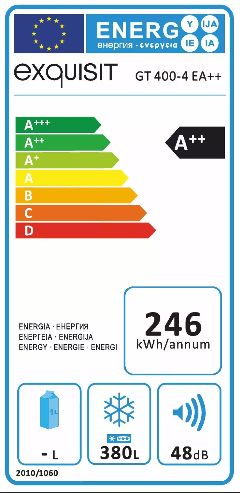 Page 1 de la notice Manuel utilisateur Exquisit GT 400-4 EA++
