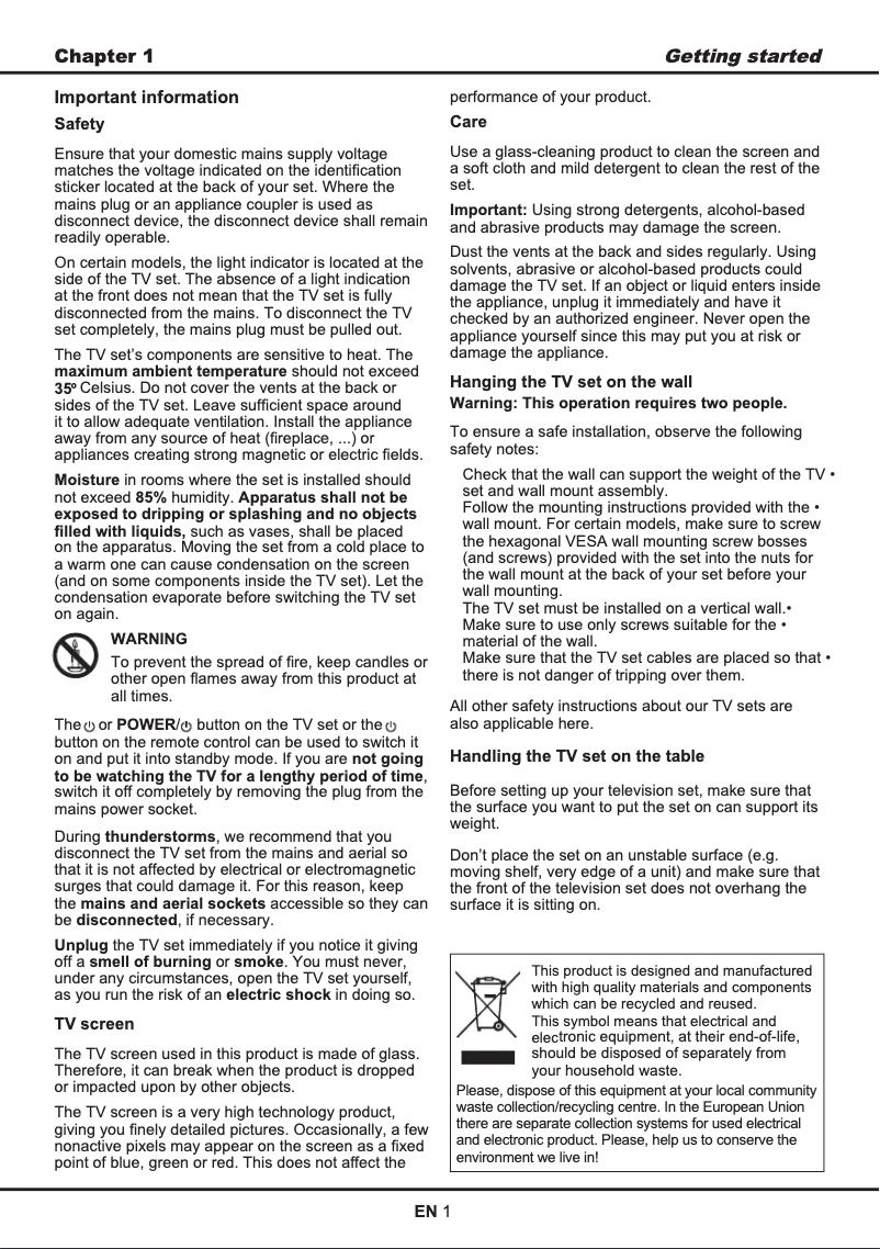 Page 1 de la notice Manuel utilisateur Thomson 24FS4246