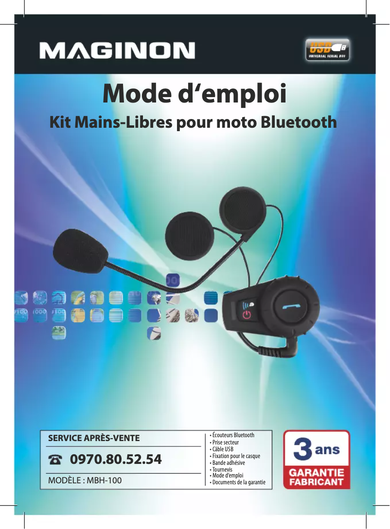 Page 1 de la notice Manuel utilisateur Maginon MBH-100