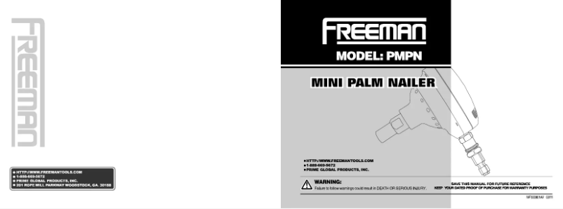 Image de la première page du manuel de l'appareil PMPN