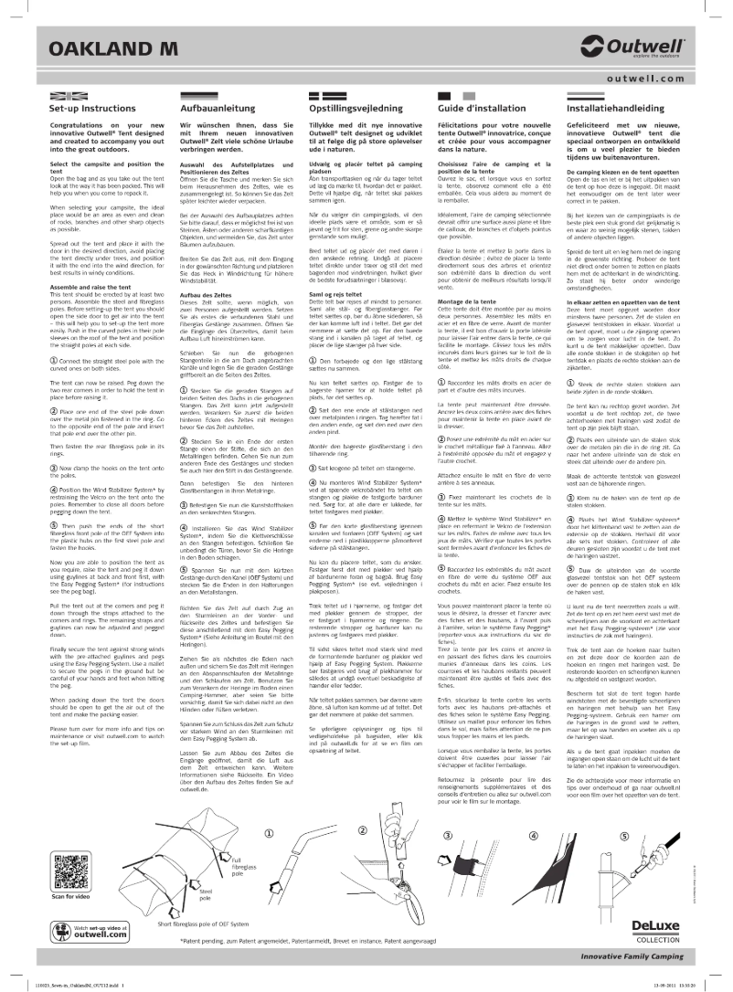 Imagen de la primera página del manual del dispositivo DeLuxe Green Oakland M