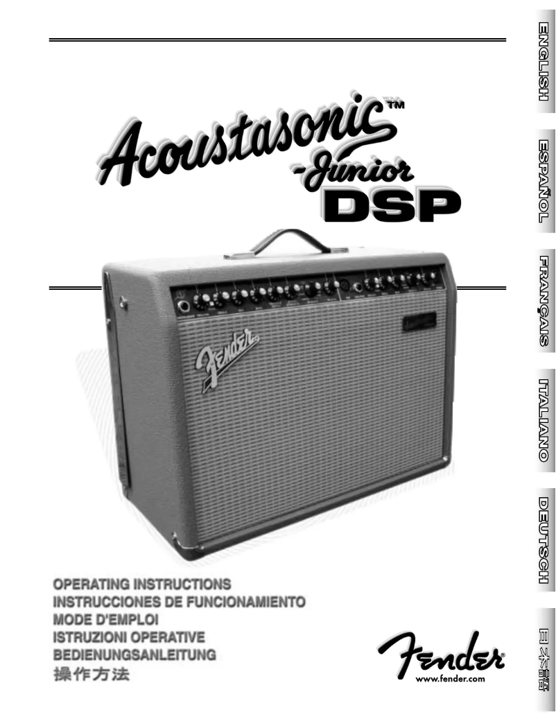 Image de la première page du manuel de l'appareil Acoustasonic-Junior DSP