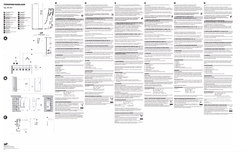 Page n°1 - Manuel utilisateur REV AD-201