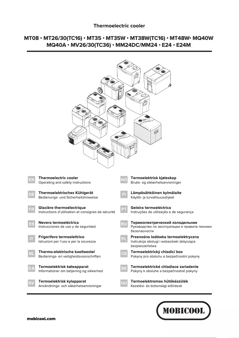 Page n°1 - Fiche technique Mobicool MQ40W
