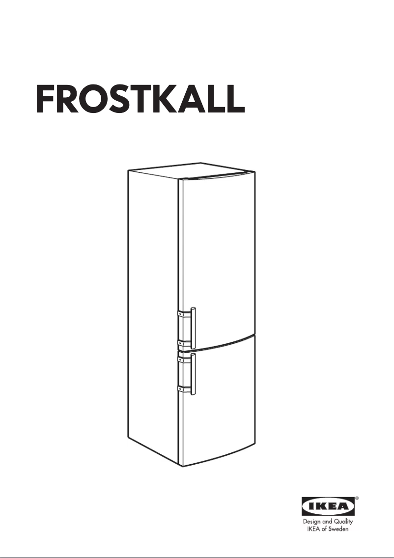 Image de la première page du manuel de l'appareil FROSTKALL