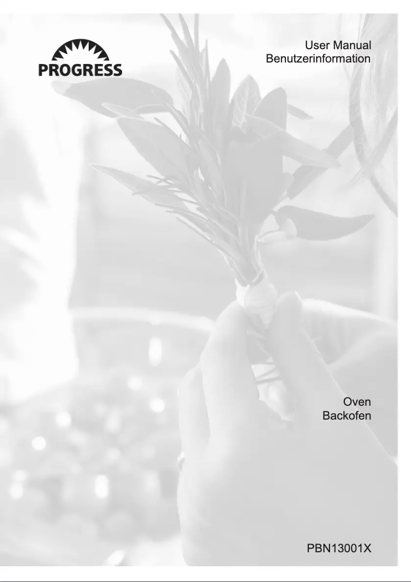 Page 1 de la notice Manuel utilisateur Progress PBN13001X