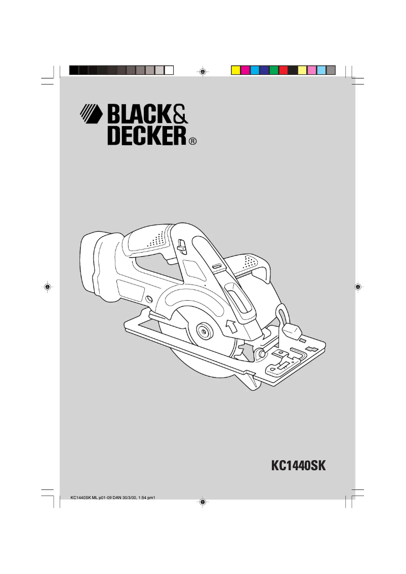 Page 1 de la notice Manuel utilisateur Black & Decker KC1440