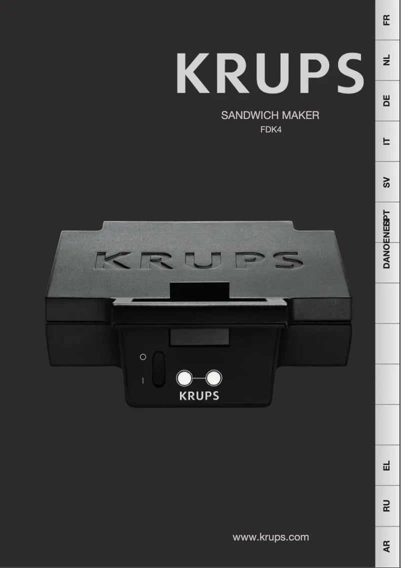 Page 1 de la notice Manuel utilisateur Krups FDK45