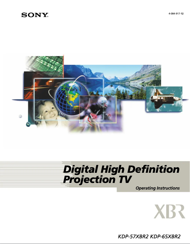 Image de la première page du manuel de l'appareil KDP-65XBR2