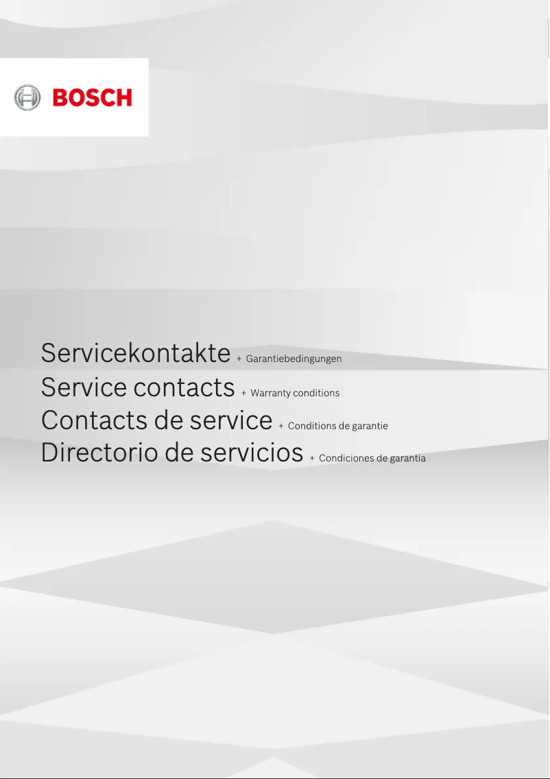 Page n°1 - Manuel utilisateur Bosch TIS30329RW