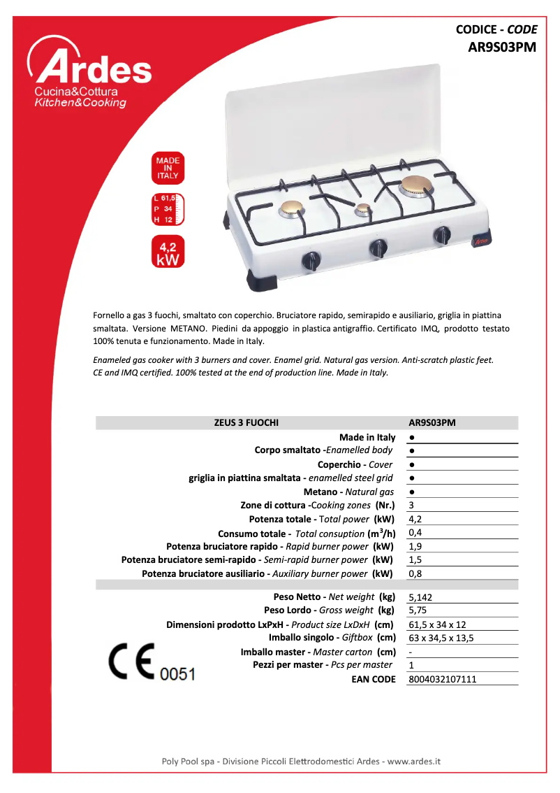 Image de la première page du manuel de l'appareil AR9S03P