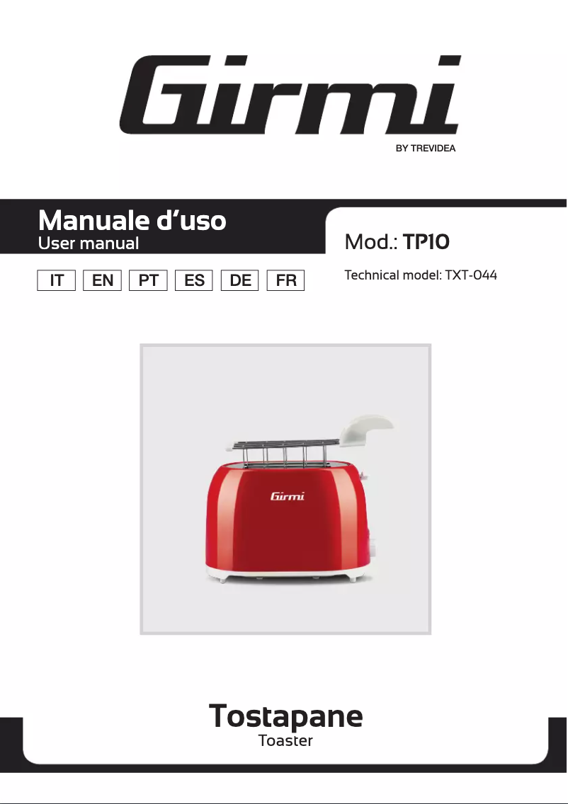 Image de la première page du manuel de l'appareil TP10