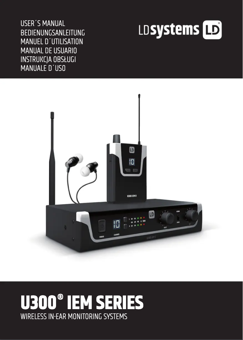 Page n°1 - Manuel utilisateur LD Systems LDS-U3047IEM