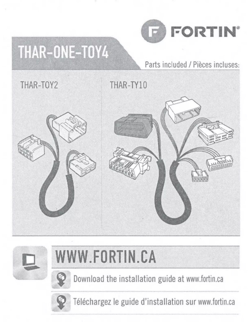 Page 1 de la notice Manuel utilisateur Fortin EVO-ONE-TOY4