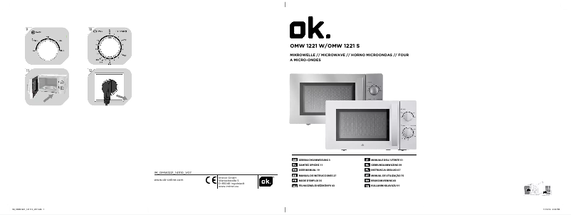Page 1 de la notice Manuel utilisateur OK OMW 1221 S