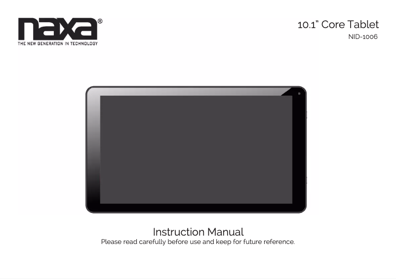 Page 1 de la notice Manuel utilisateur Naxa NID-1006