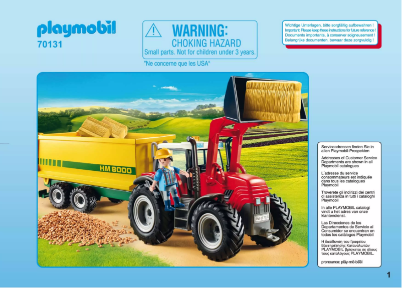 Page n°1 - Manuel utilisateur Playmobil 70131